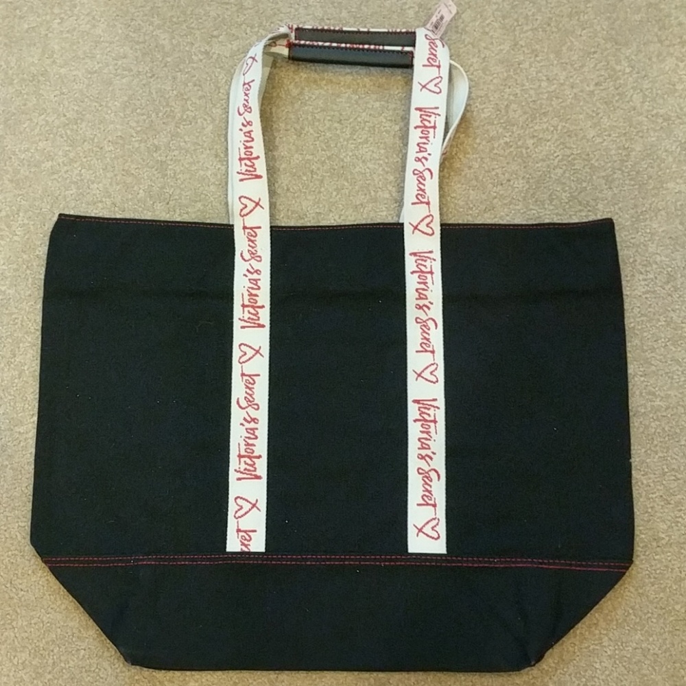 NWT Victoria's Secret black tote bag